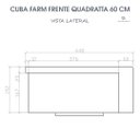 Ver imagem 7 de Cuba Cozinha Farm Sink Quadratta 60 Cm Estilo Fazenda Avental
