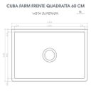 Ver imagem 7 de Cuba Cozinha Farm Sink Quadratta 60 cm Estilo Fazenda Avental