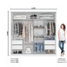 Guarda Roupa Casal 02 Portas Deslizantes 04 Gavetas Orlando Henn Branco Hp - 7