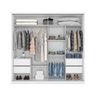 Guarda Roupa Casal 02 Portas Deslizantes 04 Gavetas Orlando Henn Branco Hp - 6