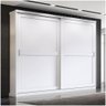 Guarda Roupa Casal 02 Portas Deslizantes 04 Gavetas Orlando Henn Branco Hp - 1