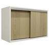 Armário aéreo multiuso 70cm 2 portas de correr 100% mdf Cor:Madeirado - 1