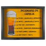 Quadro Porta Tampinha Cerveja Rustico MDF Decoração Ref 765 - DICIONÁRIO - 1