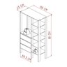 Closet Branco Gavetas Divisórias Prateleiras Armário Roupas Aberto - 3