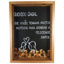 Ver imagem 1 de Quadro Porta Rolhas ou Tampinhas Presente Decorativo Rustico MDF - CASAL