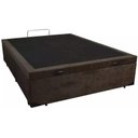 Ver imagem 2 de Cama Box Baú Casal Suede Marrom