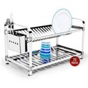 Ver imagem 6 de Escorredor de Prato Aço Inox 20 Pratos Mak Inox Montado