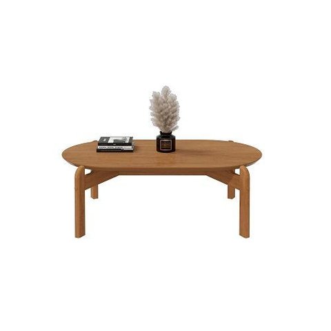 Mesa de Centro Lizz Oblonga Cedro - Casa D Móveis