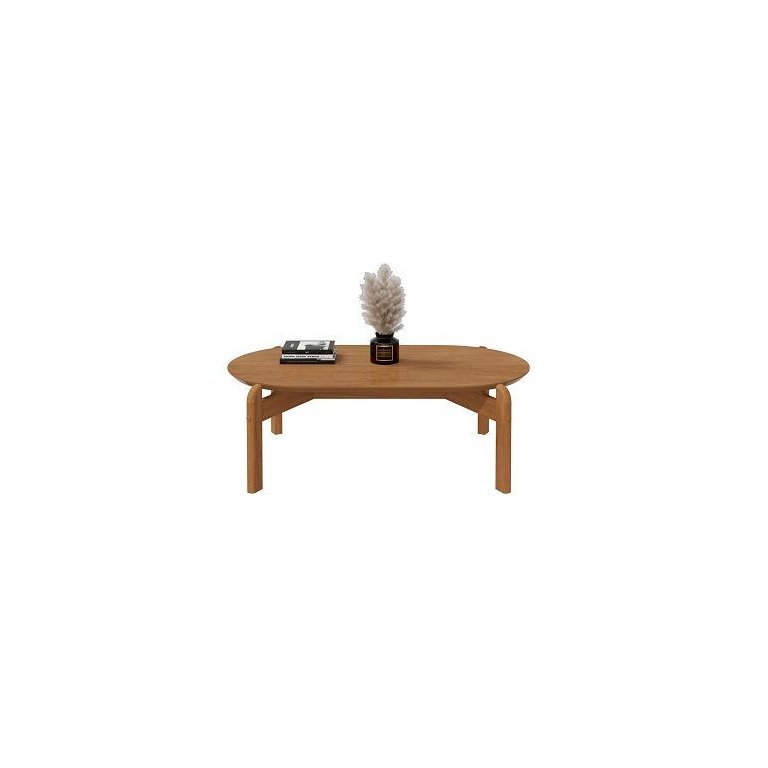 Mesa de Centro Lizz Oblonga Cedro - Casa D Móveis