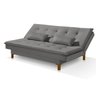 Sofá Cama Bangkok Pés de Madeira Com Almofadas Espuma D-23 - 3