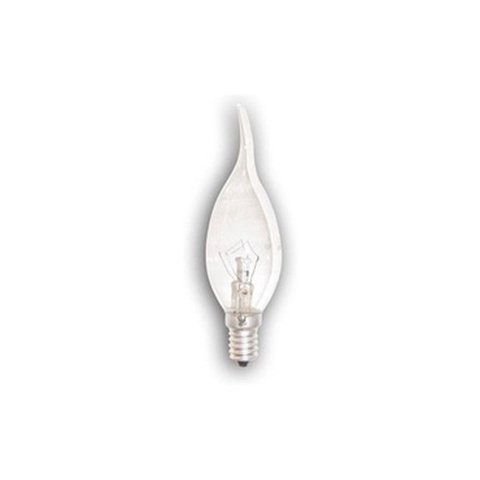 Kit 14 Lâmpada Vela Bico Torto 40w 127v E14 Clara Branco Quente