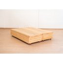 Ver imagem 3 de Cama Box Baú Rústica Queen Size Bipartida Serenelife - Natural