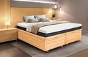 Ver imagem 1 de Cama Box Baú Rústica Queen Size Bipartida Serenelife - Natural