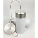 Ver imagem 2 de Pendente Copo Duplo para 2 Lâmpadas Canopla em Aluminio