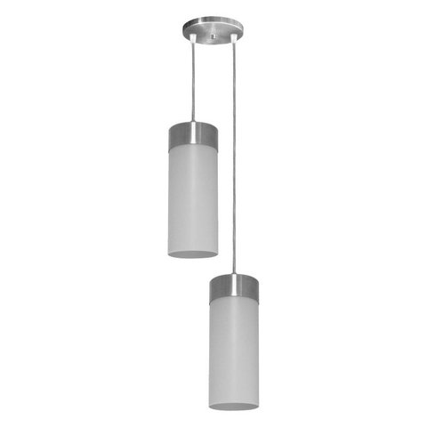 Pendente Copo Duplo para 2 Lâmpadas Canopla em Aluminio