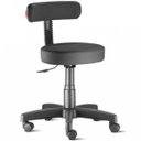 Ver imagem 1 de Mocho com Encosto Slim Preto para Clínicas