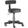 Mocho com Encosto Slim Preto para Clínicas - 1