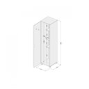 Ver imagem 4 de Armário Multiuso 1 Porta 3 Prateleiras Branco