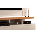 Ver imagem 3 de Rack para Tv Vivare Wood 1.6 Off White com Nature - Germai Móveis