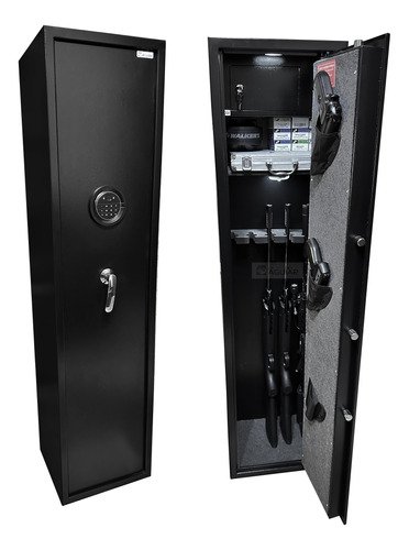 Cofre Digital Biométrico 145x35x30 para 5 Armas Longas C/led: