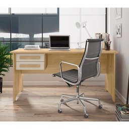 Escrivaninha Cannes 1,60 Metros Cinamomo Off White - 1