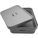 Ver imagem 4 de Caixa Organizadora Polipropileno Guarda 16 Litros Com Tampa Chumbo