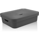 Ver imagem 1 de Caixa Organizadora Polipropileno Guarda 16 Litros Com Tampa Chumbo