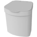 Ver imagem 1 de Lixeira 2,5 Litros Tampa Fácil Pia Bancada Cozinha Originale Branca