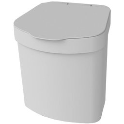 Lixeira 2,5 Litros Tampa Fácil Pia Bancada Cozinha Originale Branca - 1 Lixeira 2,5 Litros Tampa Fácil Pia Bancada Cozinha Originale Branca - 1