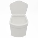 Ver imagem 3 de Lixeira 2,5 Litros Tampa Fácil Pia Bancada Cozinha Originale Branca