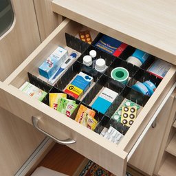 Organizador de Gavetas Gaveteiro Plástico Nichos Ajustável - 2
