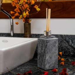 Difusor Vareta Essências Aromas Banheiro Ambiente Prata 7cm - 2