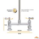 Ver imagem 3 de Torneira Profissional Esguicho Pré Lavagem Misturador Mesa