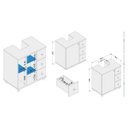 Ver imagem 4 de Gabinete para Banheiro 3 Gavetas Branco