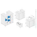 Ver imagem 4 de Gabinete para Banheiro 3 Gavetas Branco