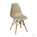 Ver imagem 2 de Kit 6 Cadeiras Charles Eames Eiffel Wood Nude Polipropileno Base Madeira
