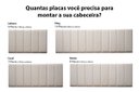 Ver imagem 3 de Placa Cabeceira Modulada Adesiva Estofada 20cm x 60cm Unidade - Suede Off White