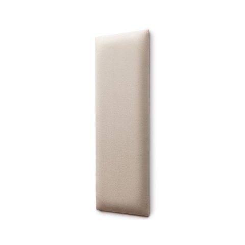 Placa Cabeceira Modulada Adesiva Estofada 20cm x 60cm Unidade - Suede Off White