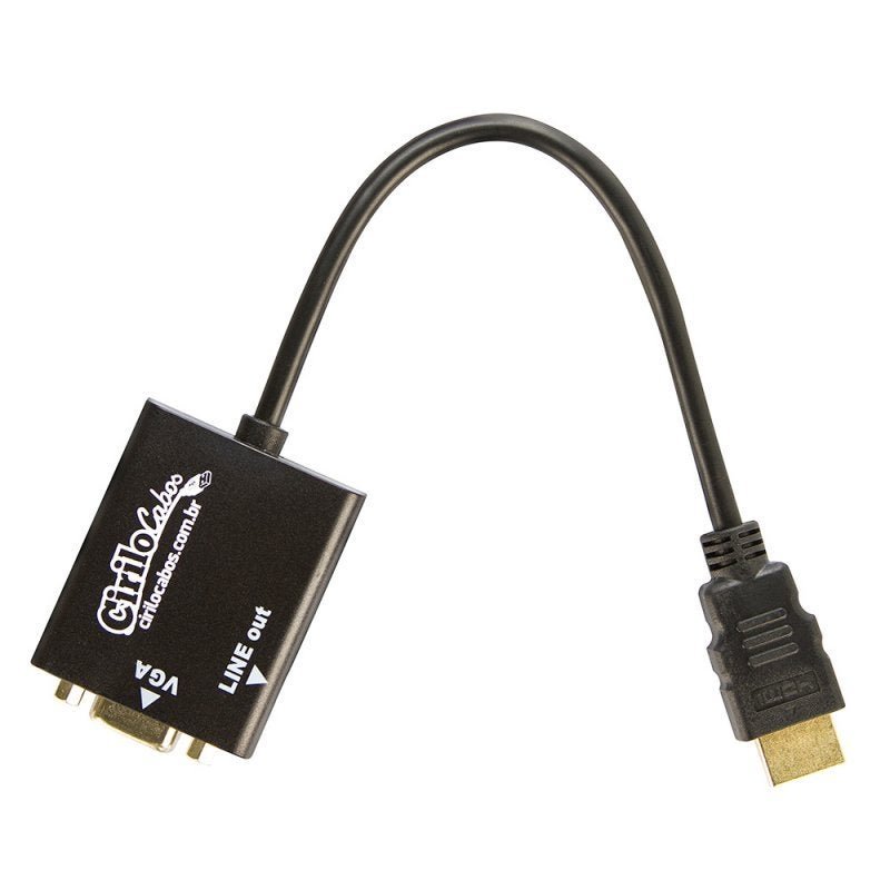 Cabo Adaptador Conversor HDMI para Vga