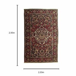 Tapete Persa Feito a Mão - 295x203cm - Tapetes Premium para Uma Decoração Impecável - 6
