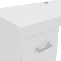 Mesa para Escritório em L 151,5x116,5cm 2 Portas 3 Gavetas Espanha  - 9