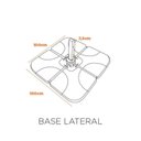 Ver imagem 4 de Ombrelone Estrutura em Alumínio e Cobertura em Poliéster 3m Thaiti Cinza com Base Lateral