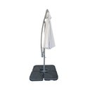 Ver imagem 6 de Ombrelone Estrutura em Alumínio e Cobertura em Poliéster 3m Thaiti Cinza com Base Lateral