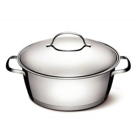 Caçarola Rasa Aço Inox 24cm Allegra