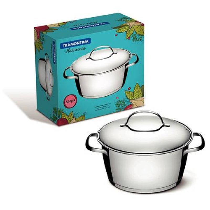 Panela Caçarola Funda Allegra 18 cm em Aço Inox 2,2 Litros - Tramontina - 5