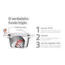 Ver imagem 7 de Conjunto de Panelas Inox com Fundo Triplo 4 Peças Ventura Tramontina