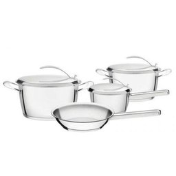 Conjunto de Panelas Inox com Fundo Triplo 4 Peças Ventura Tramontina - 12