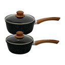 Ver imagem 6 de Conjunto de Panelas Revestimento Cerâmica Viena Preto 5 Peças 4,5mm - Casambiente Al162