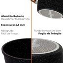 Ver imagem 2 de Conjunto de Panelas Revestimento Cerâmica Viena Preto 5 Peças 4,5mm - Casambiente Al162