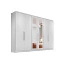 Ver imagem 1 de Guarda Roupa Casal 6 Portas e 6 Gavetas P6 Portas e 6 Gavetas Branco - Novo Horizonte